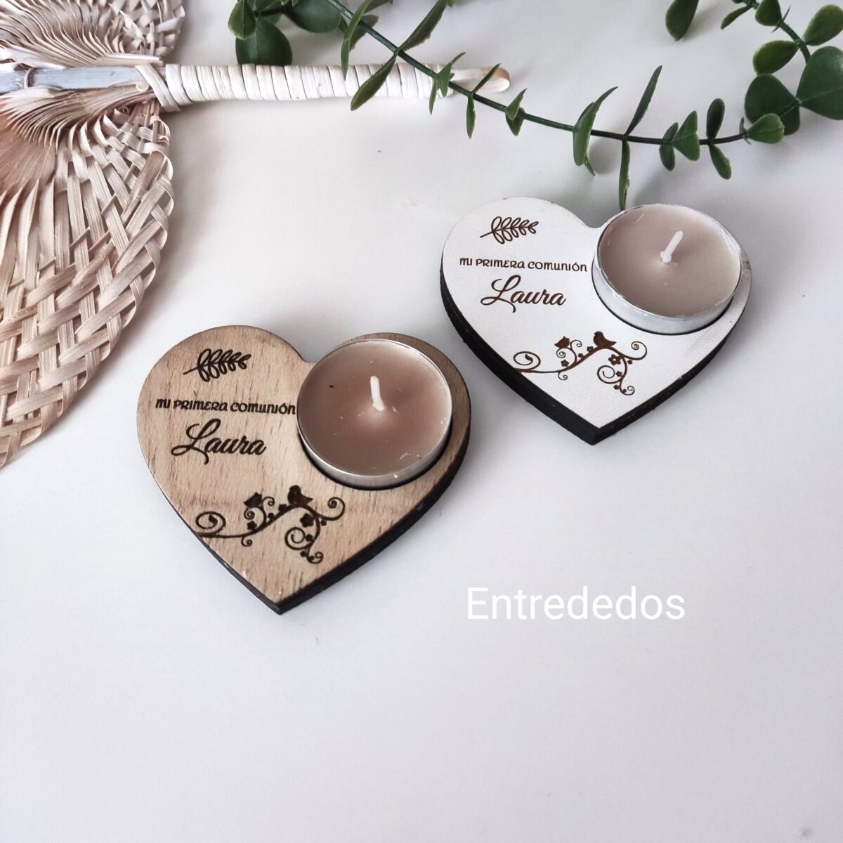 Soporte de madera para vela - Imagen 1