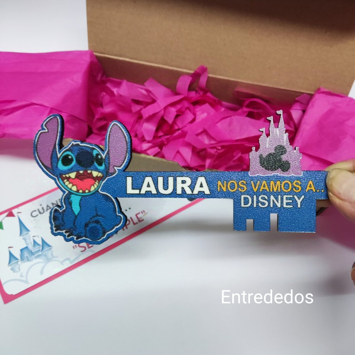2-Llave Disney lilo & stitch mágica personalizada - Imagen 2