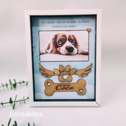 Marco y Lámina recuerdo de tu mascota fallecida