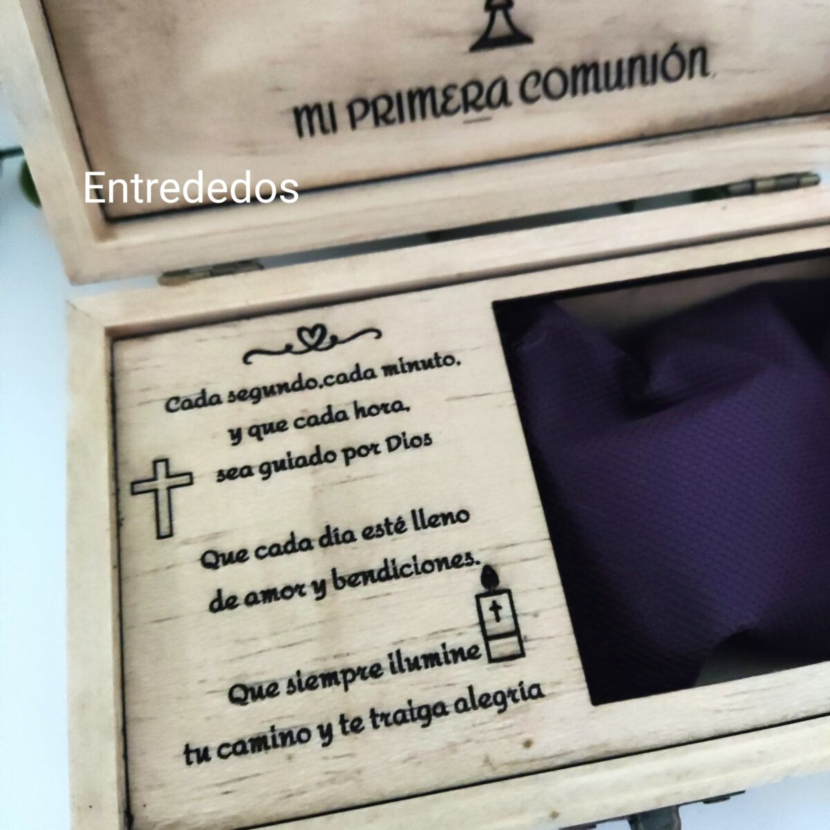 Caja para el reloj para niños de comunión personalizada - Imagen 3