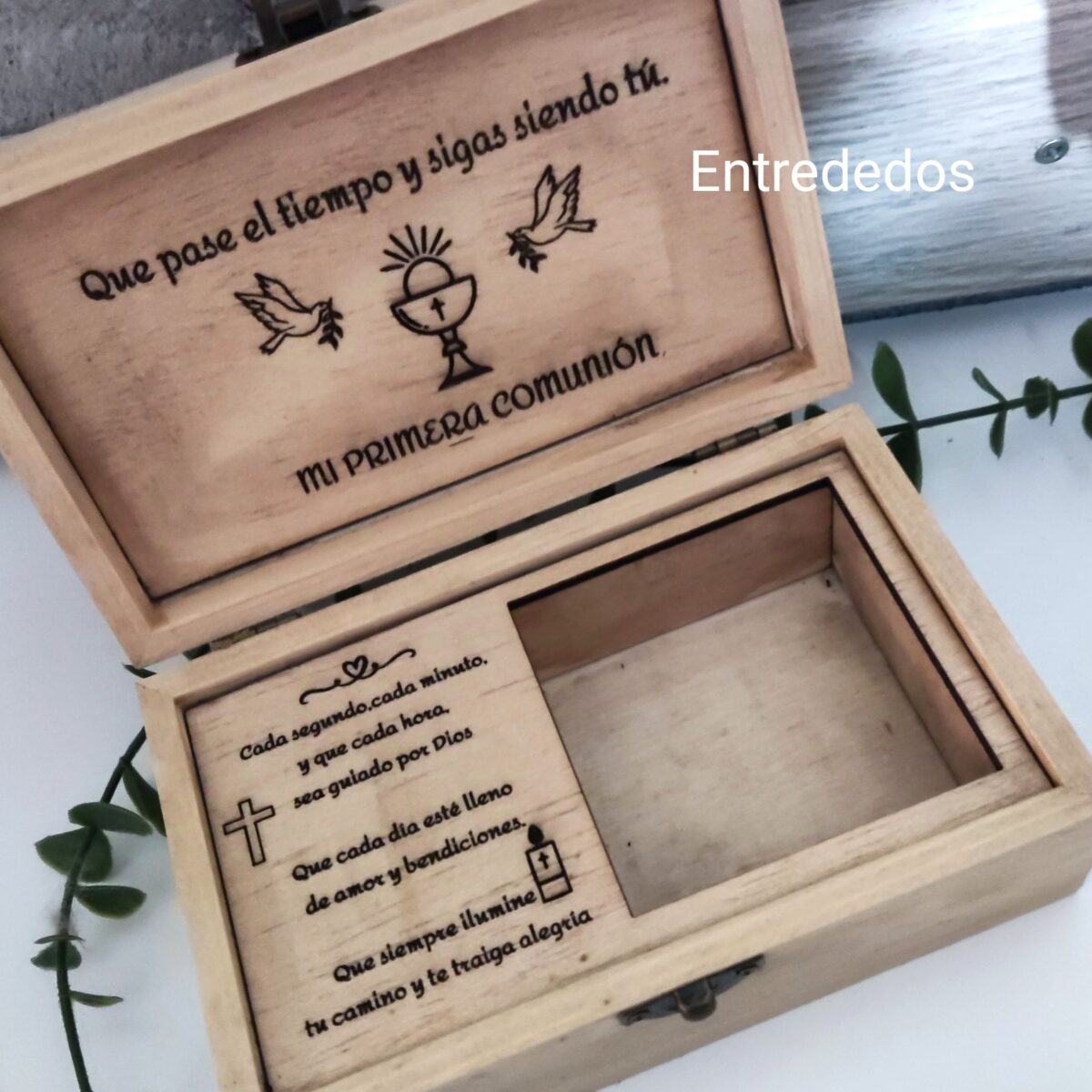 Caja para el reloj para niños de comunión personalizada - Imagen 2