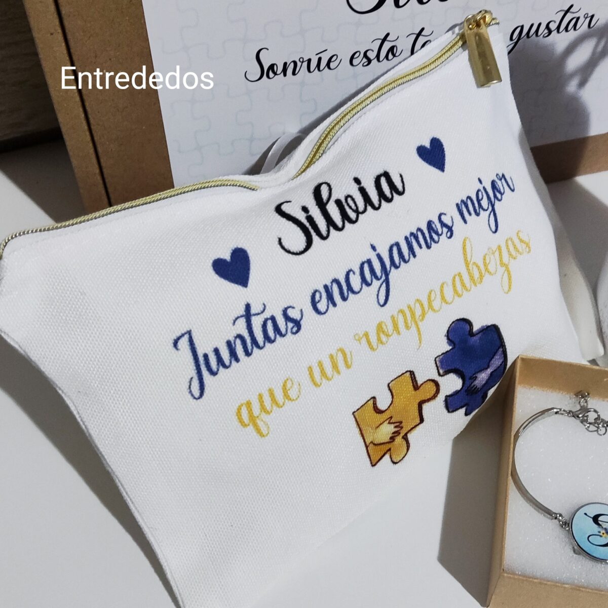 Kit regalo mujer para hermanas/ amigas. juntas encajamos mejor - Imagen 3