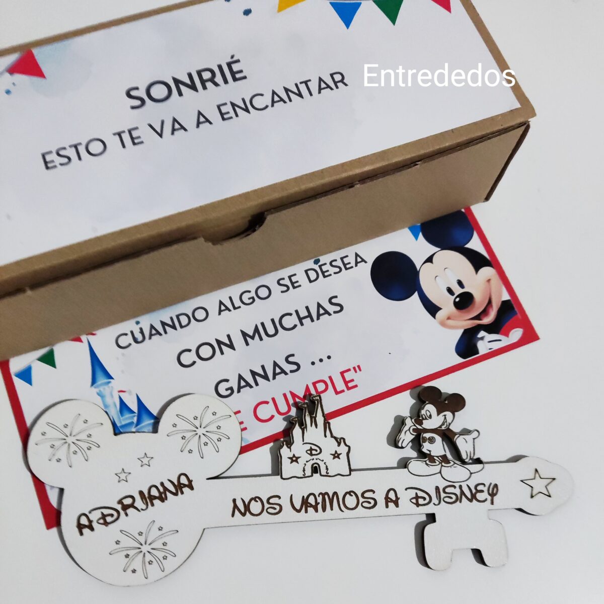 1-Llave Disney mágica de madera personalizada - Imagen 5