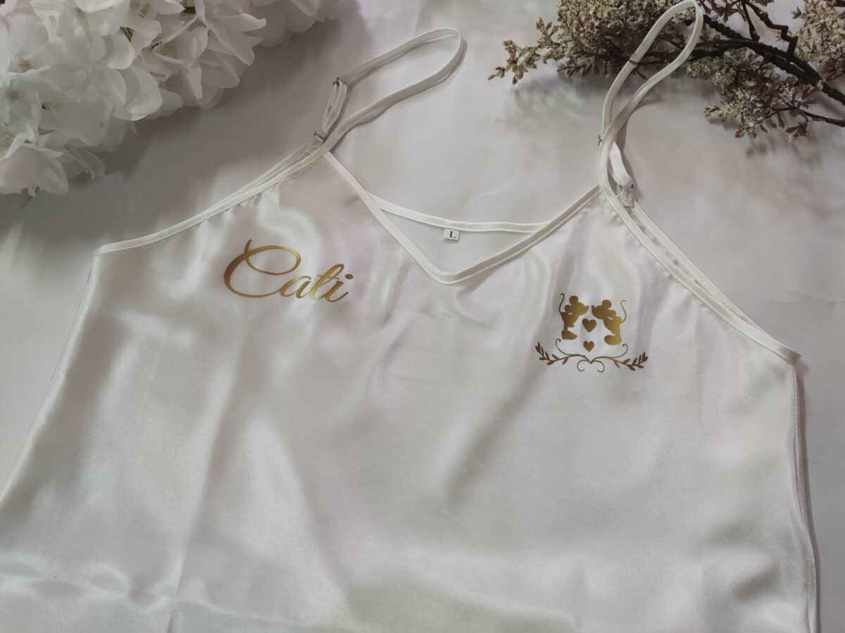 Camisón de satén para novia - Imagen 6