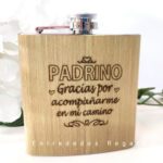 Petaca bambú personalizada