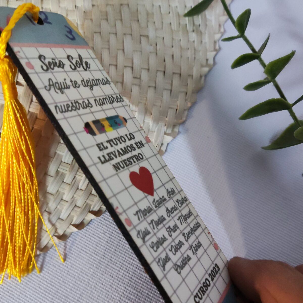 Marcapáginas para profesor LAPICES DE COLORES - Imagen 3