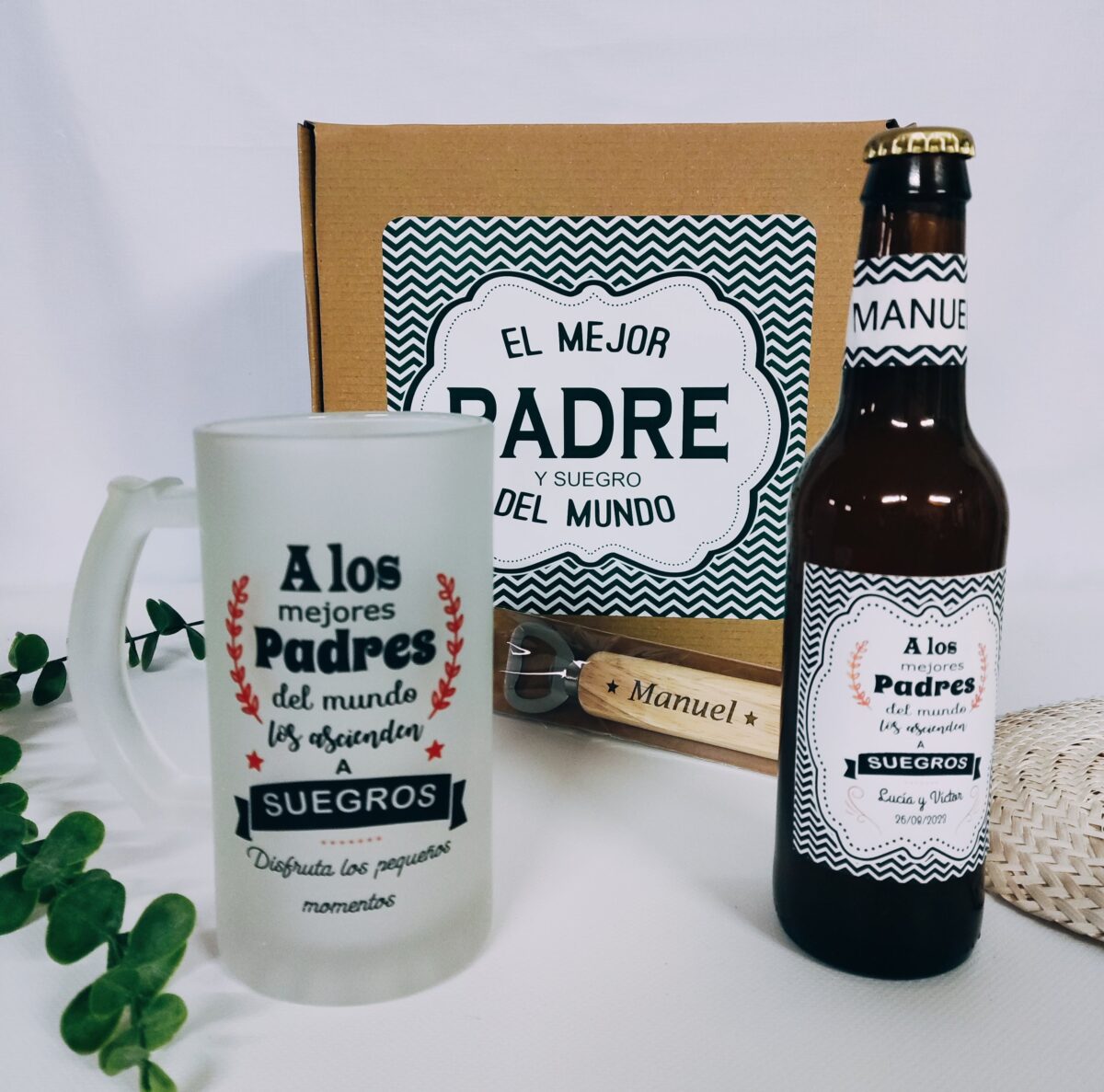 Kit regalo hombre suegros - Imagen 1