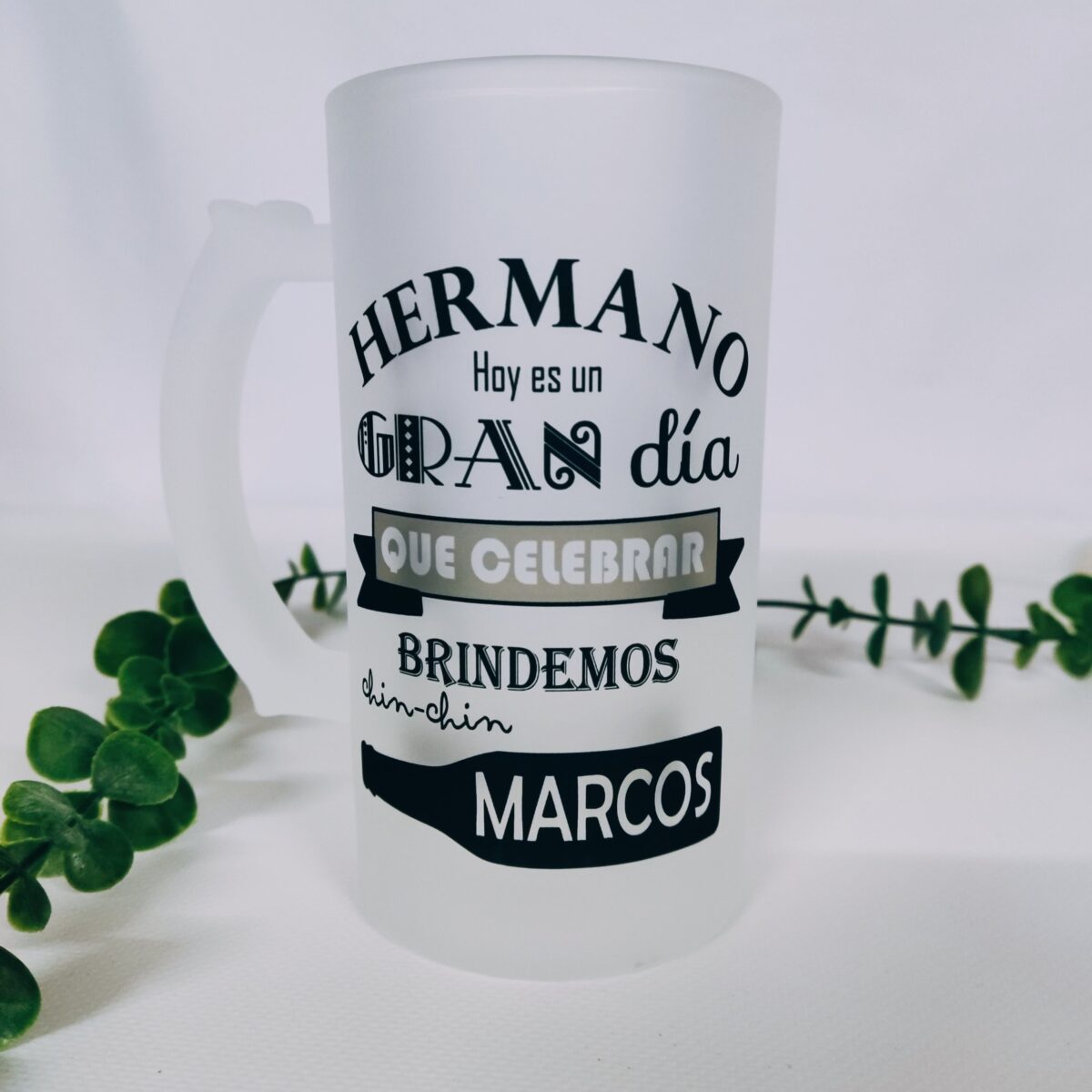 kit hermano jarra y cerveza (Disfruta hermano) - Imagen 2