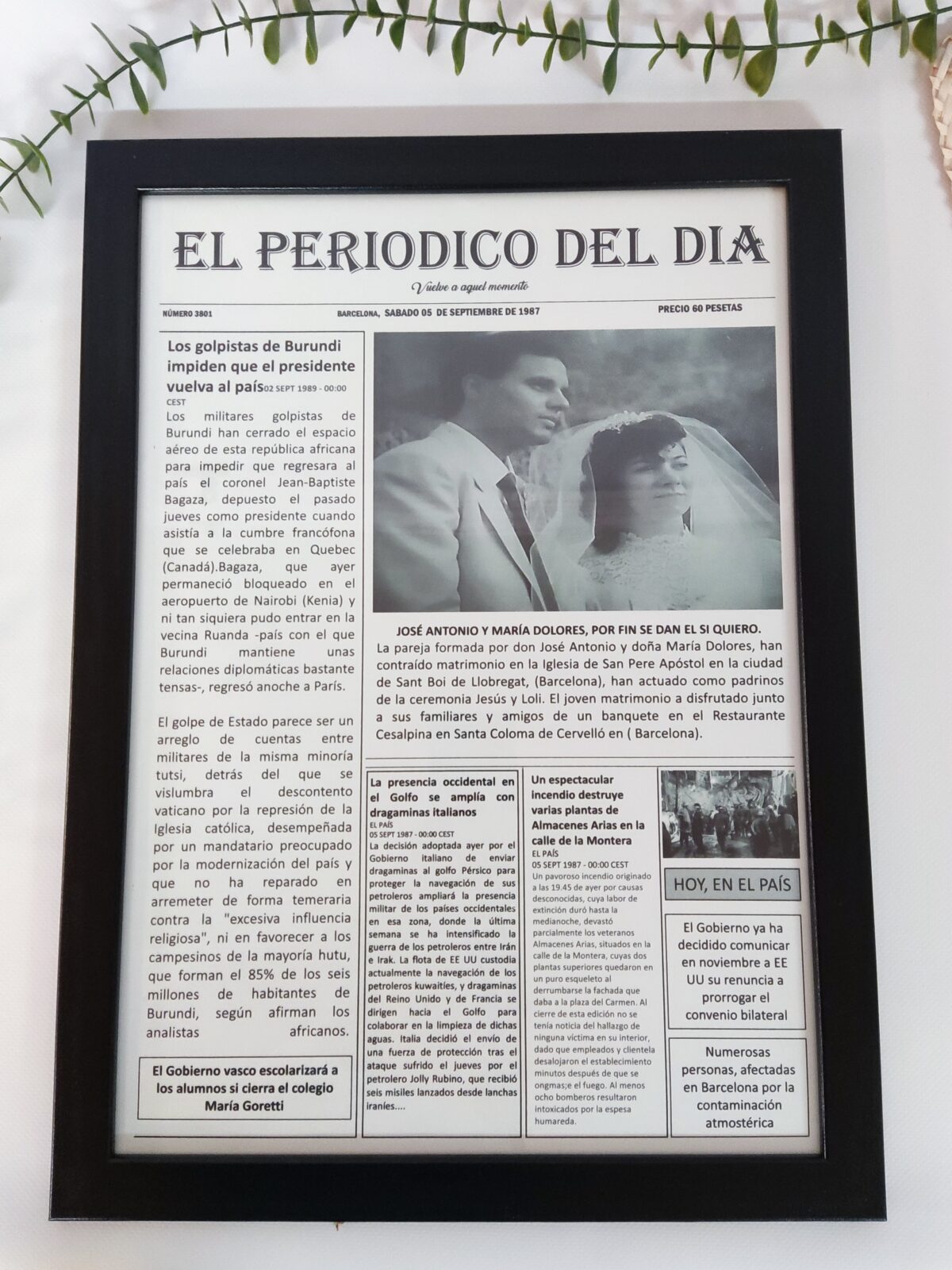 Cuadro personalizado el PERÓDICO DEL DÍA - Imagen 5