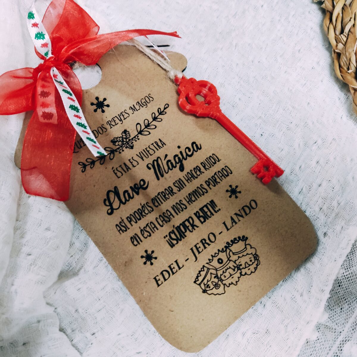 🎄kit Reyes Magos calcetín  + llave mágica - Imagen 5