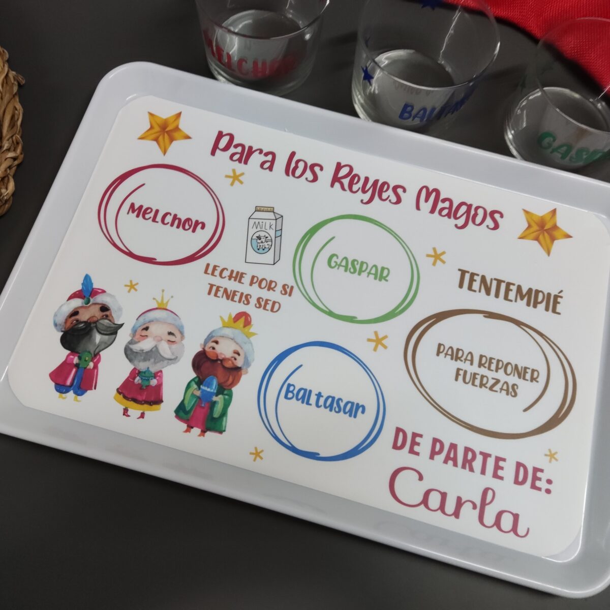 🎄 Bandeja de Reyes Magos personalizada - Imagen 4