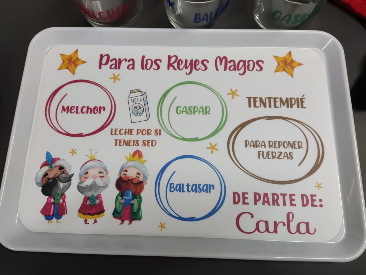 🎄 Bandeja de Reyes Magos personalizada - Imagen 3