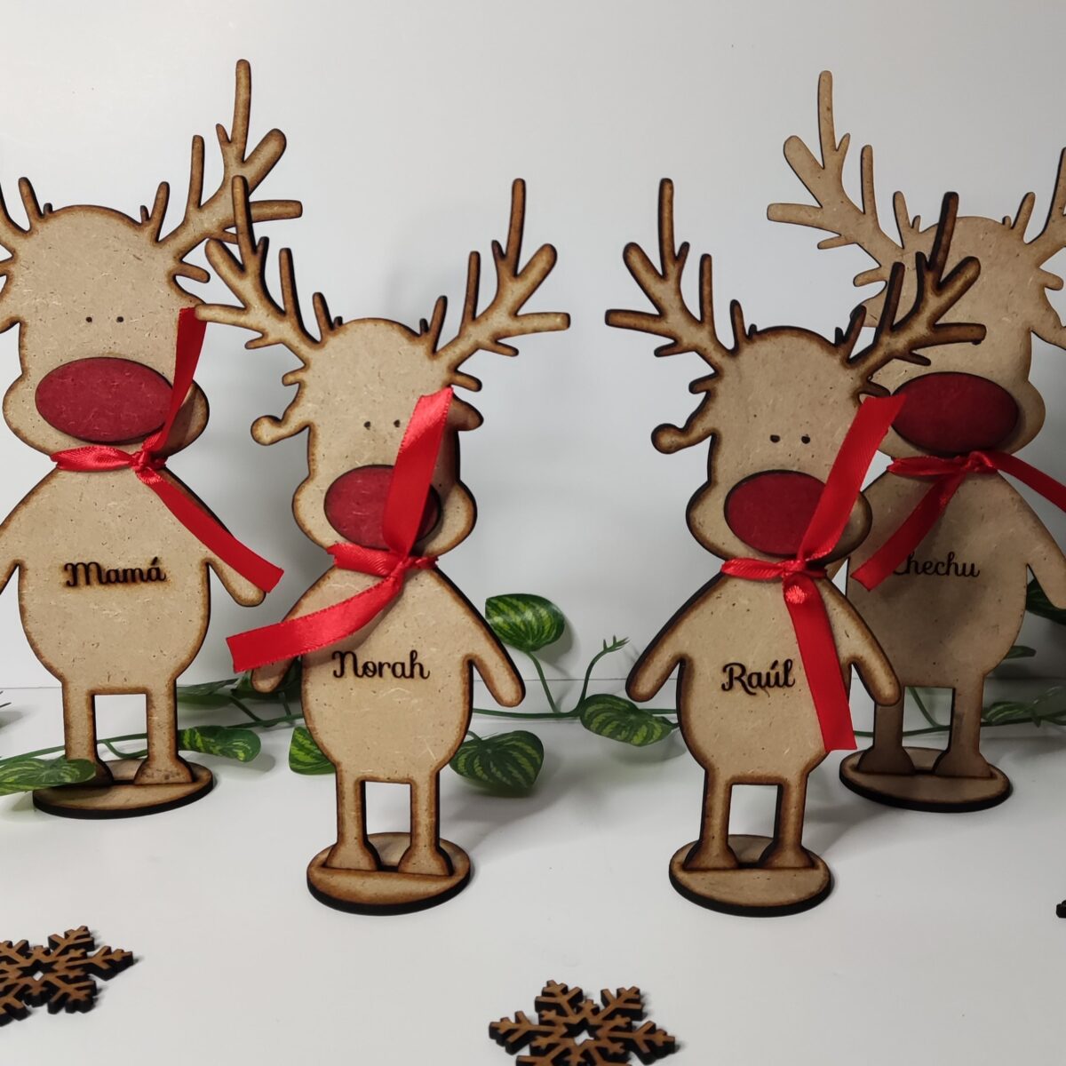 🎄 Renos de madera de Navidad personalizado - Imagen 2