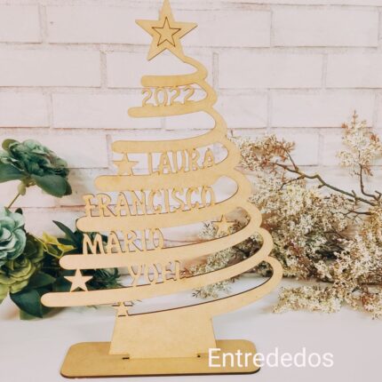 🎄 Árbol de navidad personalizado con nombres