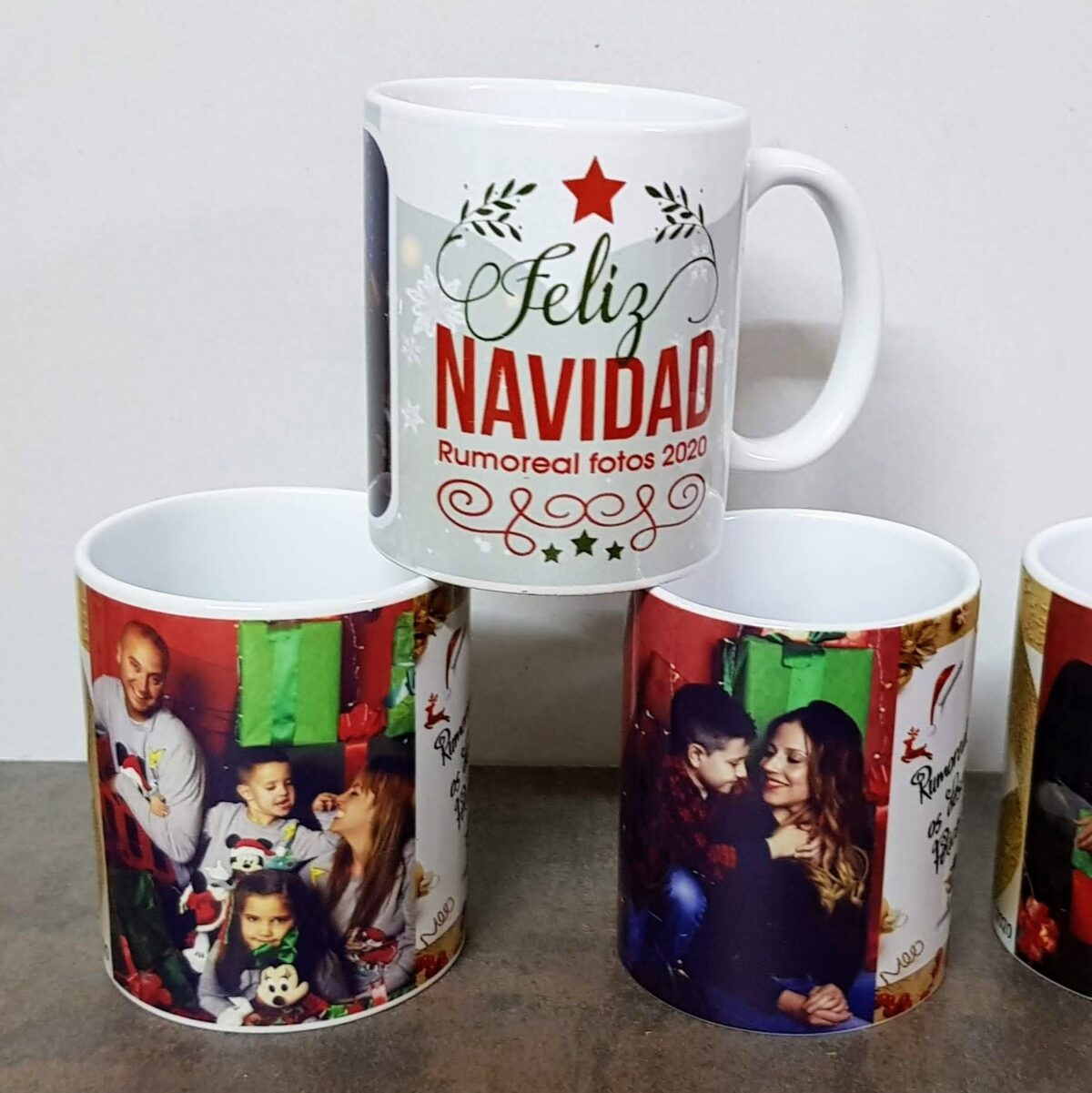 🎄 Taza navideña con fotos personalizada - Imagen 1