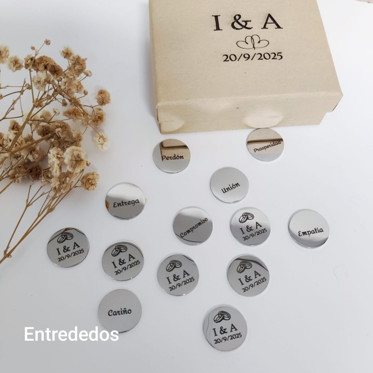 Arras personalizadas para boda de acero inoxidable - Imagen 5