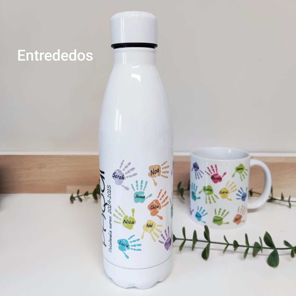 Botella TERMO profesor LAS HUELLAS DE LA CLASE - Imagen 4