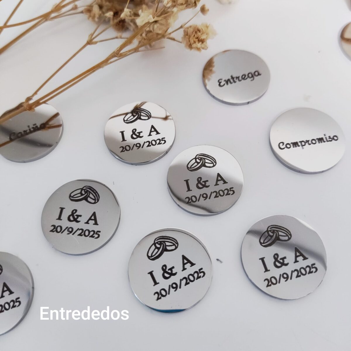 Arras personalizadas para boda de acero inoxidable - Imagen 4