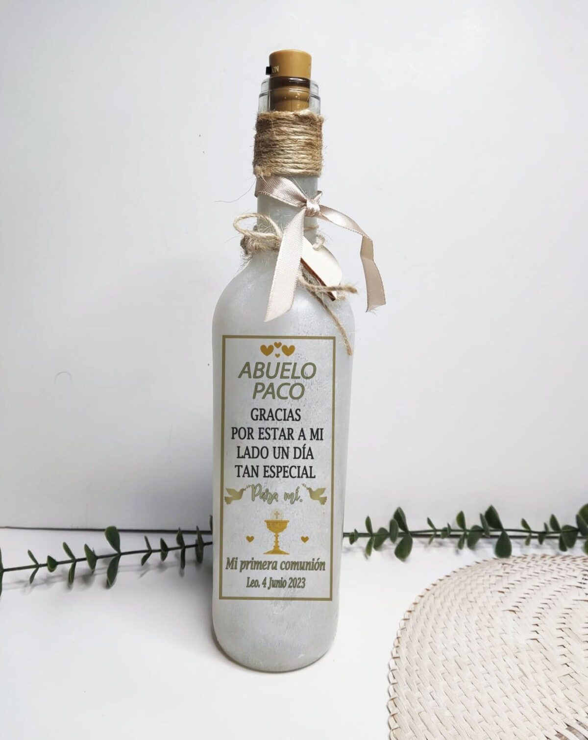 Botella luminosa ABUELOS COMUNIÓN - Imagen 2