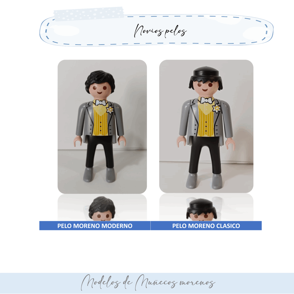 Cuadro Futuros Novios Playmobil HOMBRE + MUJER - Imagen 5