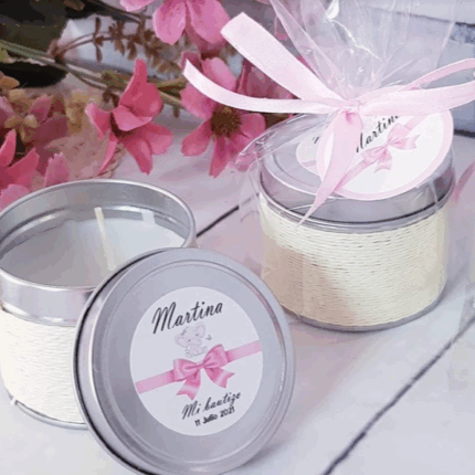 Vela detalle para eventos EN LATA