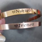 Brazalete de Acero Inoxidable personalizado en Oro Rosa