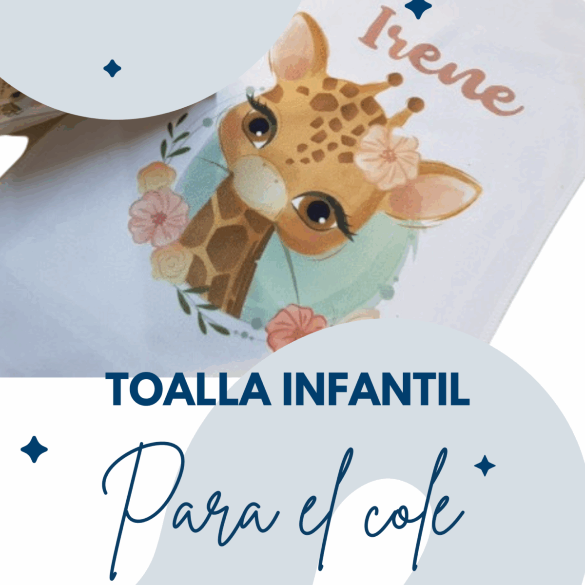 Toalla infantil personalizada para el cole - Imagen 1