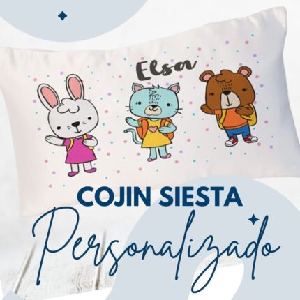 Cojín siesta escolar personalizado