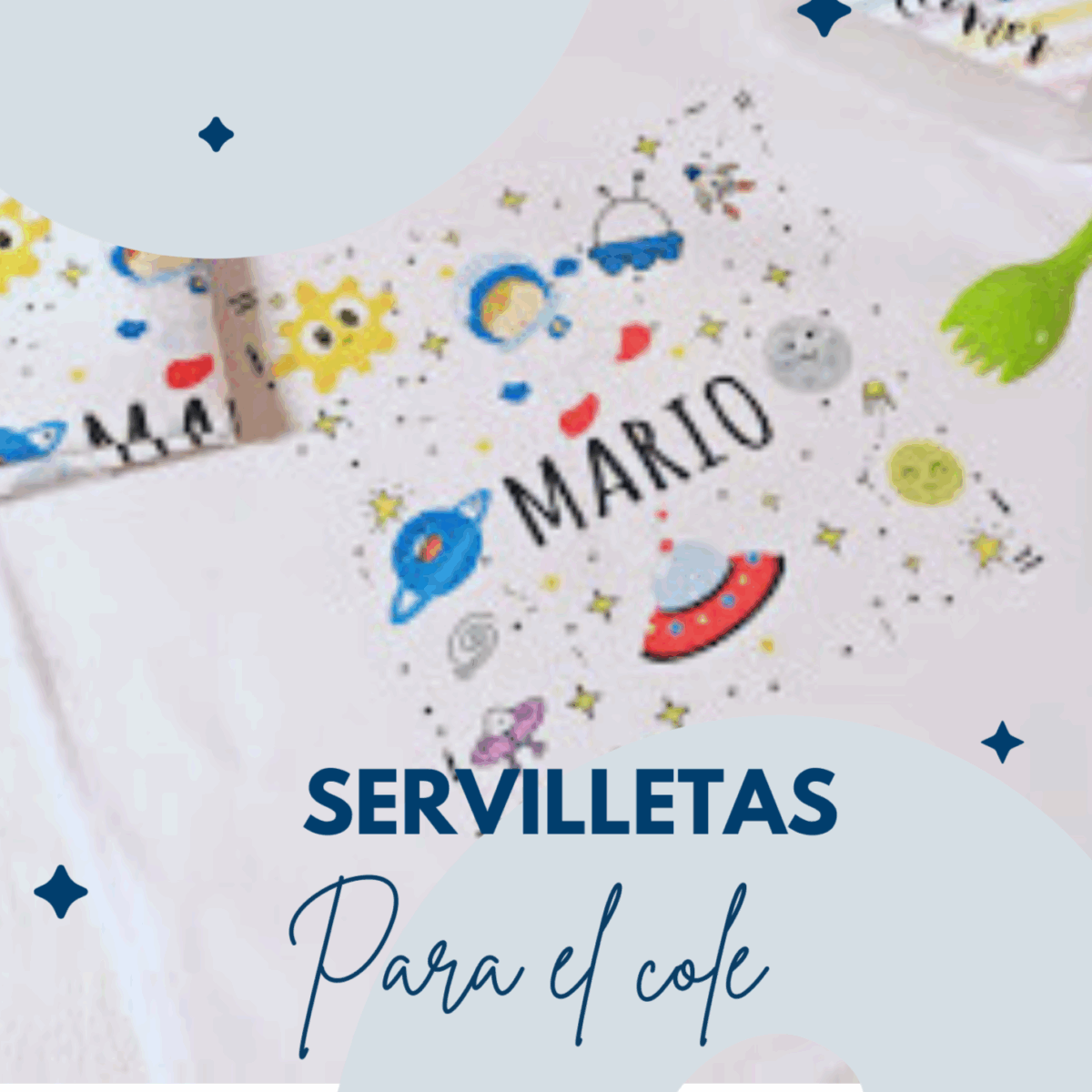 Servilleta escolar personalizada - Imagen 1