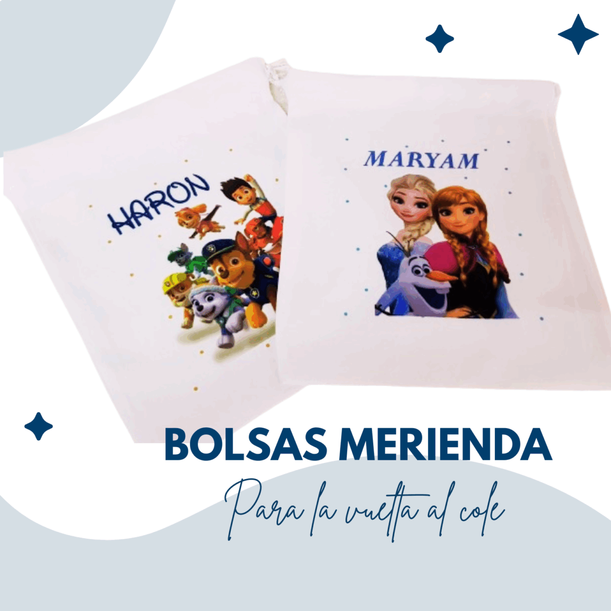 Bolsa de merienda personalizada - Imagen 1