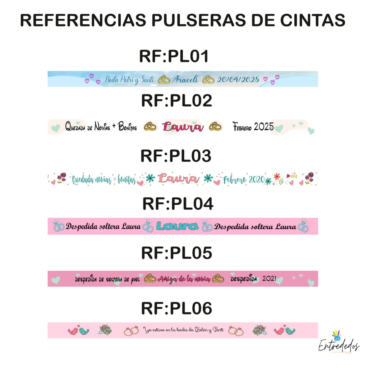 Pulseras de tela "ALIANZAS" - Imagen 3