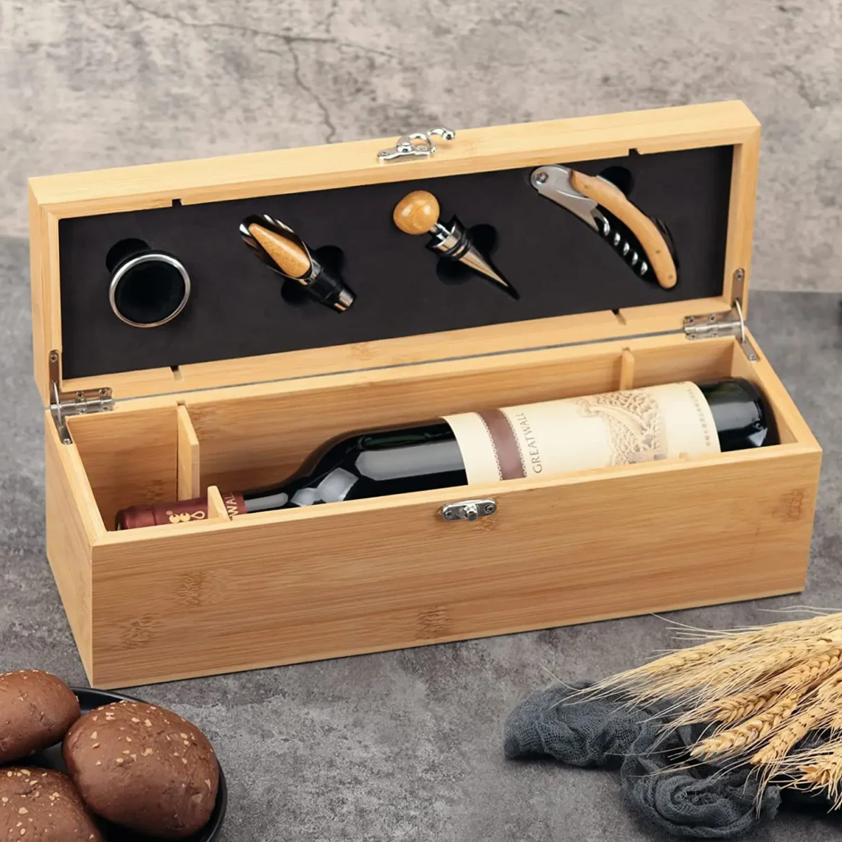 Set de vino con frase personalizada - Imagen 1