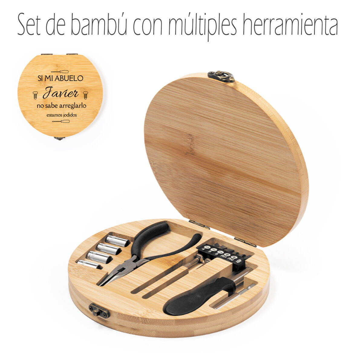 Set Herramientas Bambú personalizado - Imagen 1