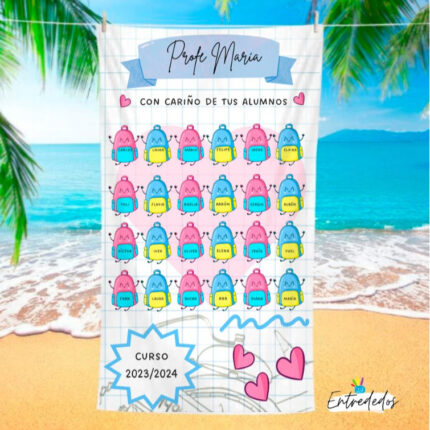 Toallas personalizadas a Full Print  PARA PROFESOR 3