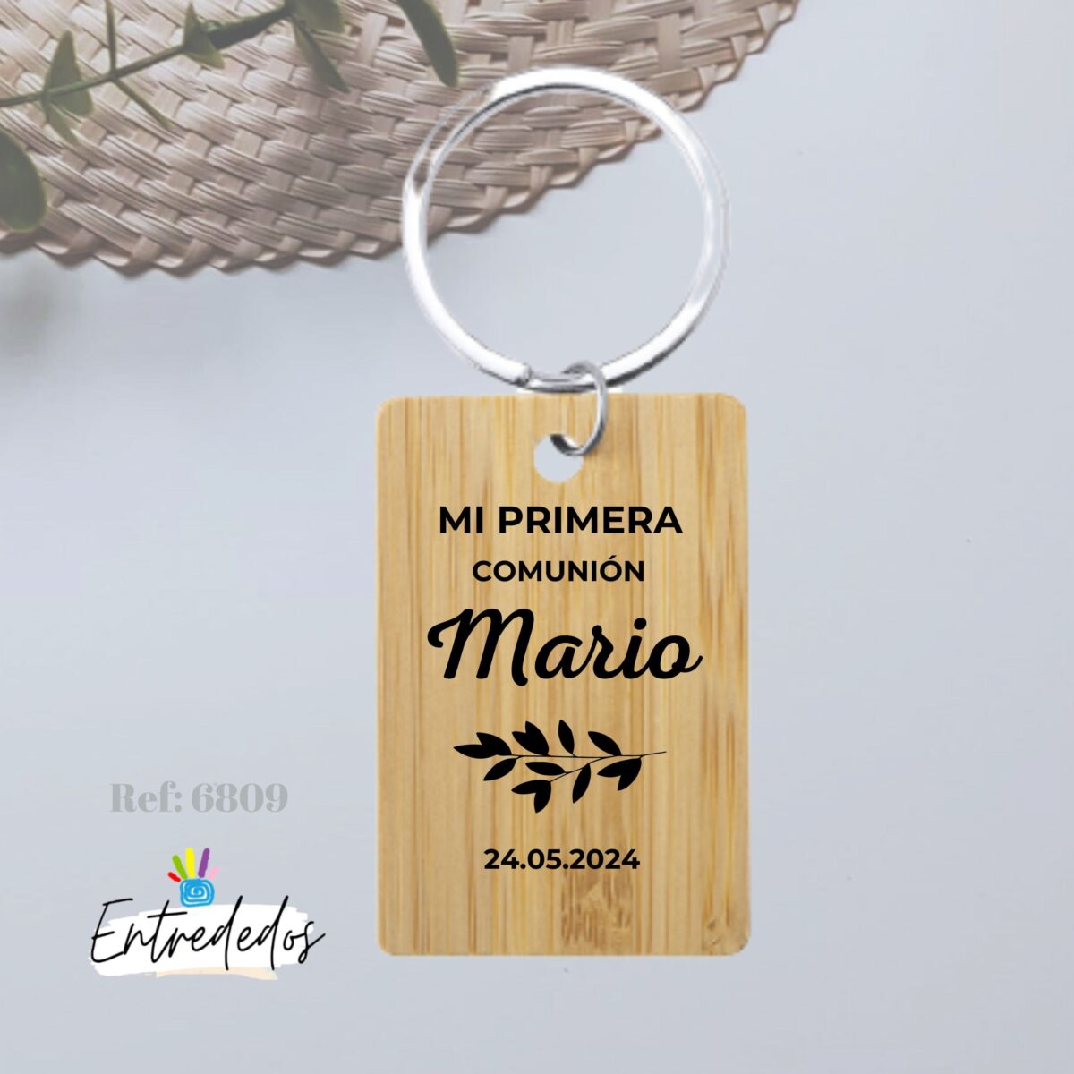 Llavero madera personalizados "EVENTOS"+25uUd - Imagen 1