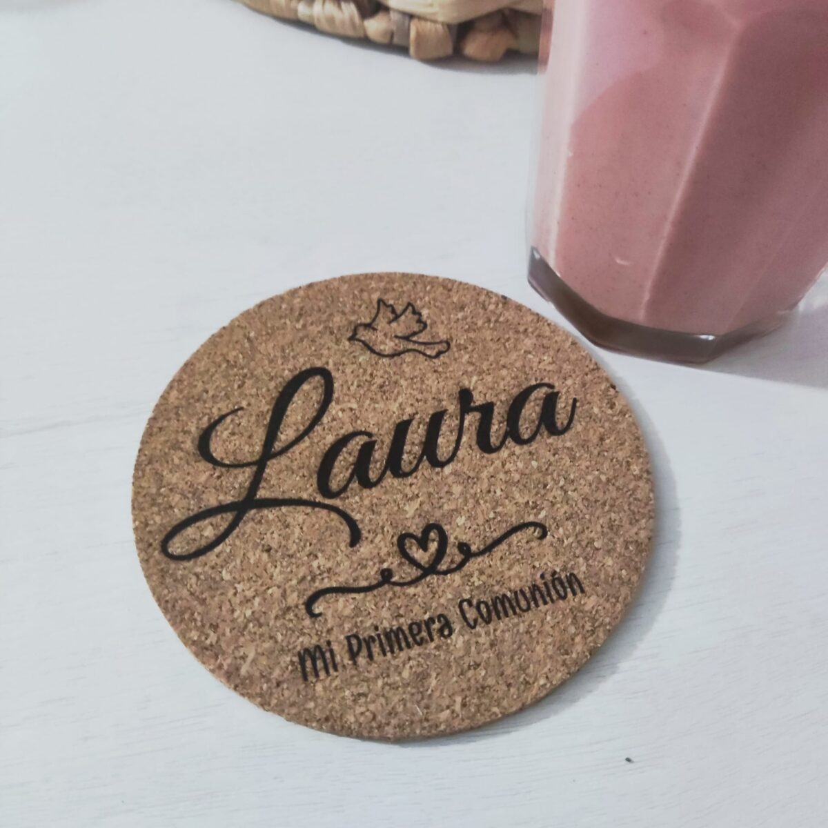 Posavasos de corcho natural personalizado - Imagen 5