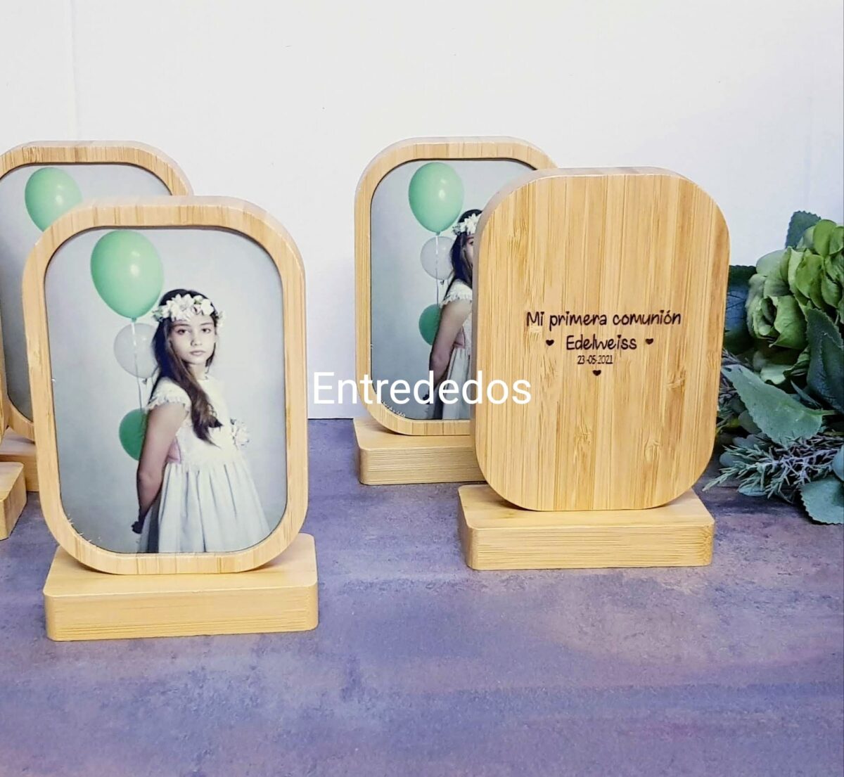 Marco de bambú "CON FOTOGRAFÍAS" - Imagen 1