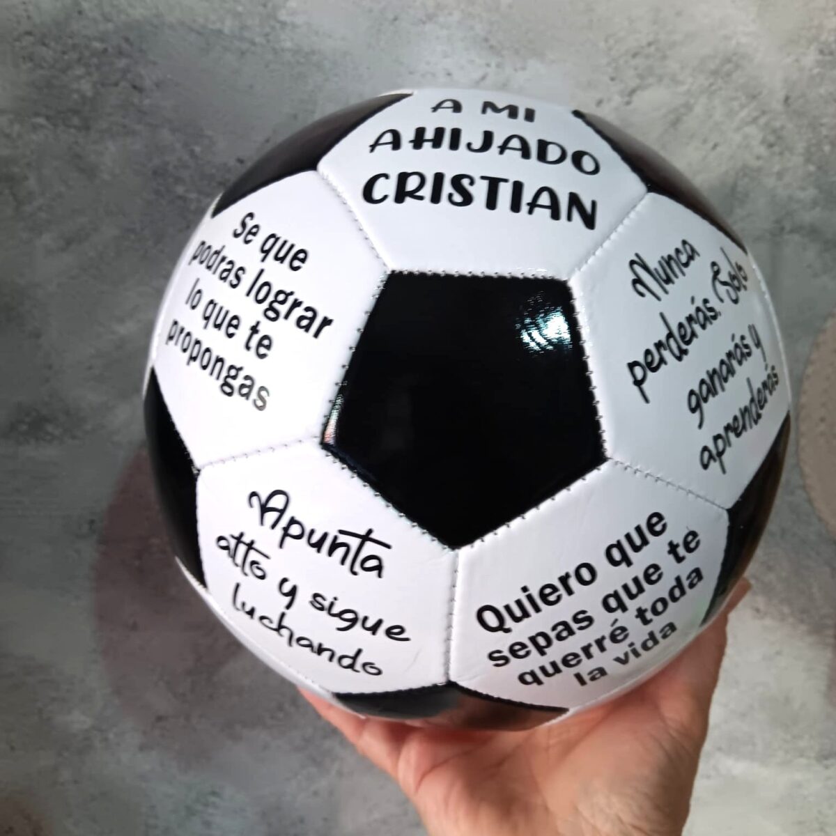 Balón de fútbol personalizado CON MENSAJE - Imagen 6