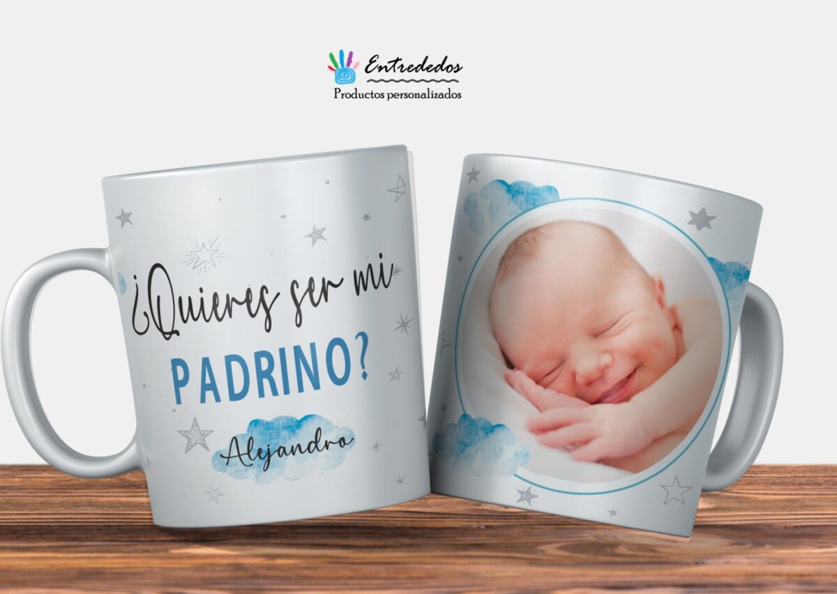 Taza ¿quieres ser mi padrino/madrina? - Imagen 3
