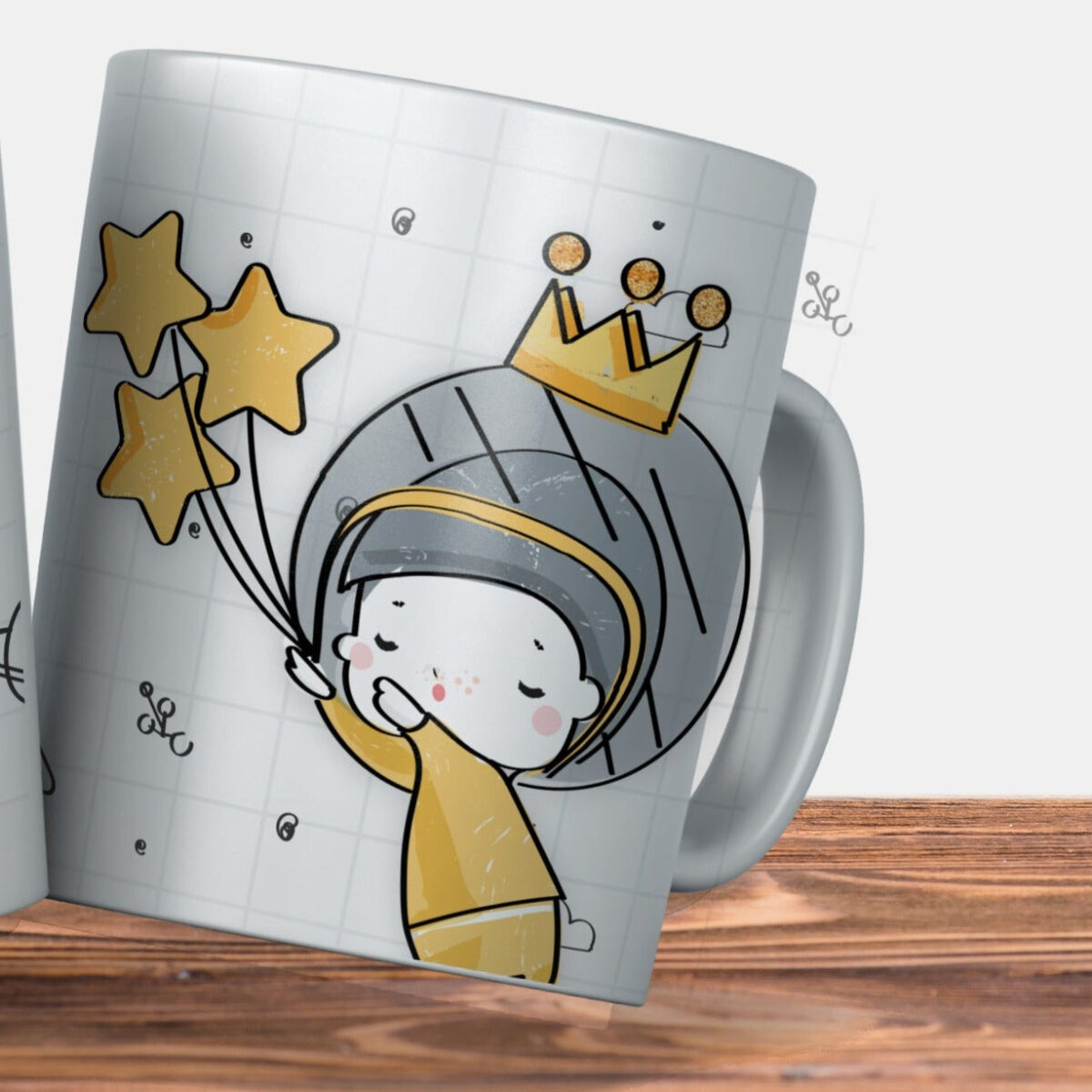 Taza bautizo "TÚ PRINCIPE DEL UNIVERSO" - Imagen 2