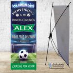 Banner Creativo para Eventos  "PORTERÍA DE FÚTBOL"