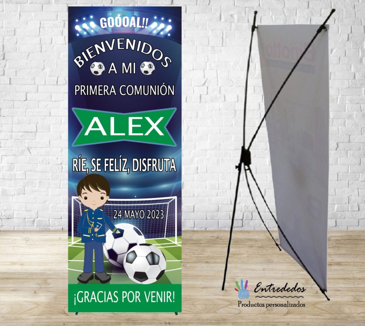 Banner para eventos diseño COMUNIÓN FUTBOL 02 - Imagen 1