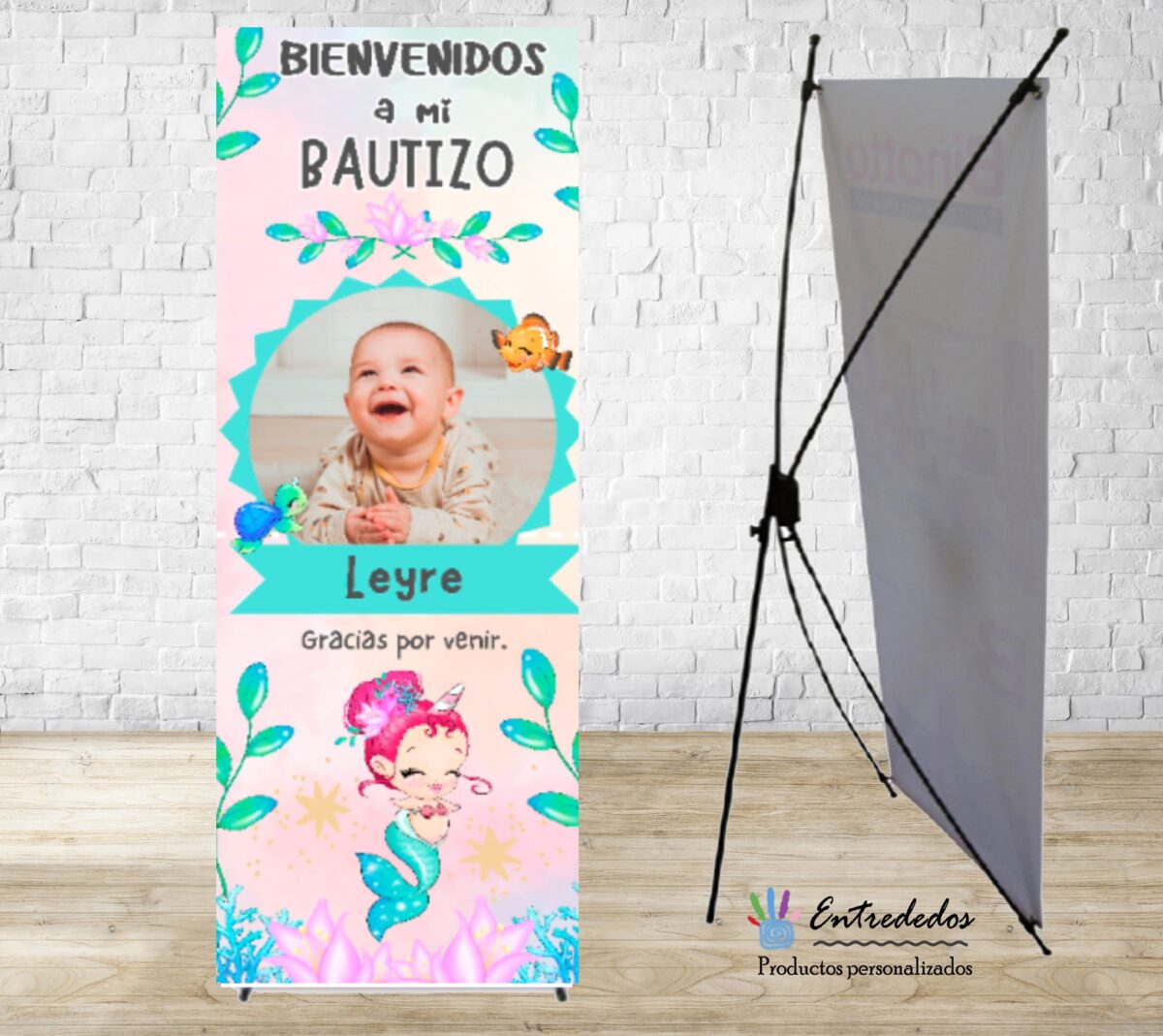 Banner para niños SIRENITA - Imagen 1