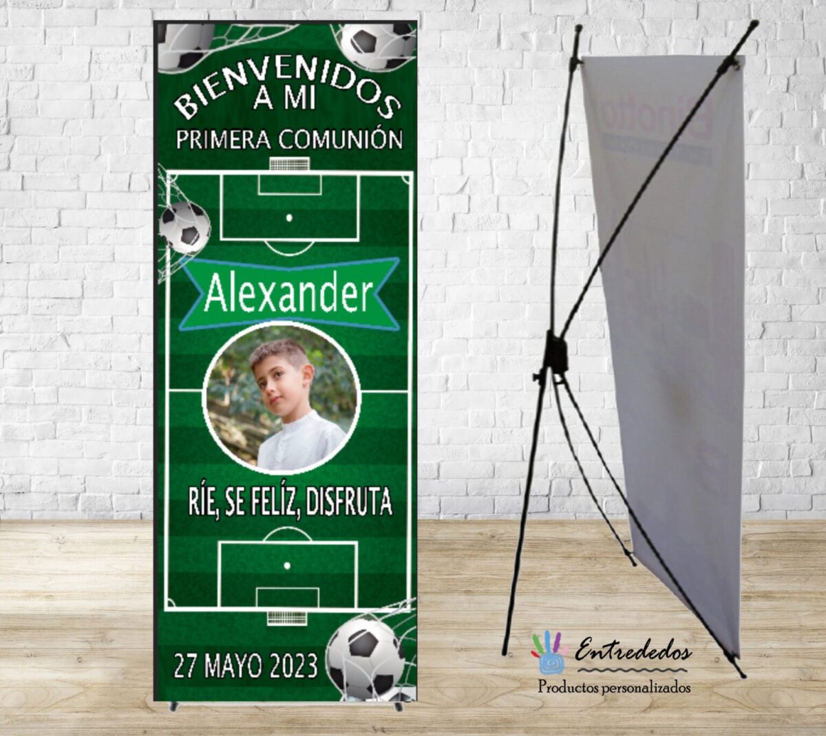 Banner para eventos diseño portería de fútbol (copia) - Imagen 1
