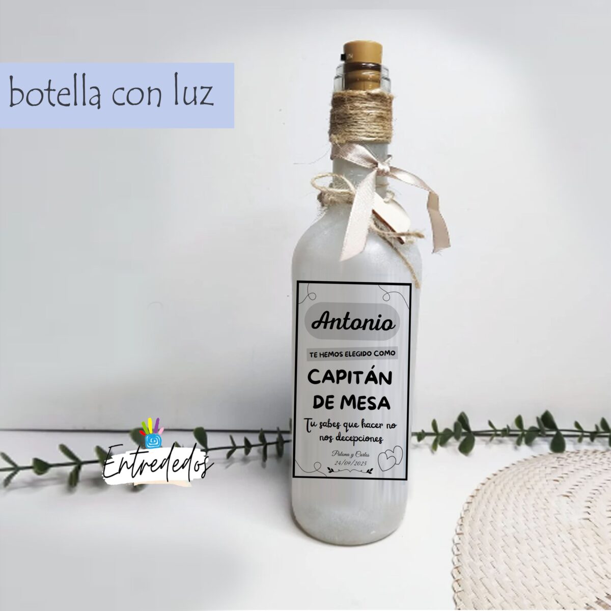 Botella luminosa CAPITÁN DE MESA - Imagen 1