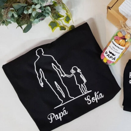 Camiseta papá silueta papá e hij@