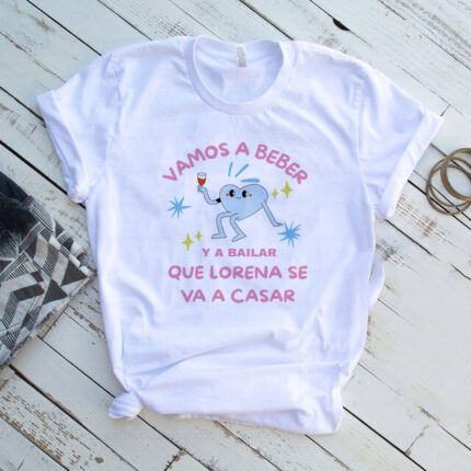 Camisetas Personalizadas Despedidas de Soltera Blancas – "VAMOS A BEBER"