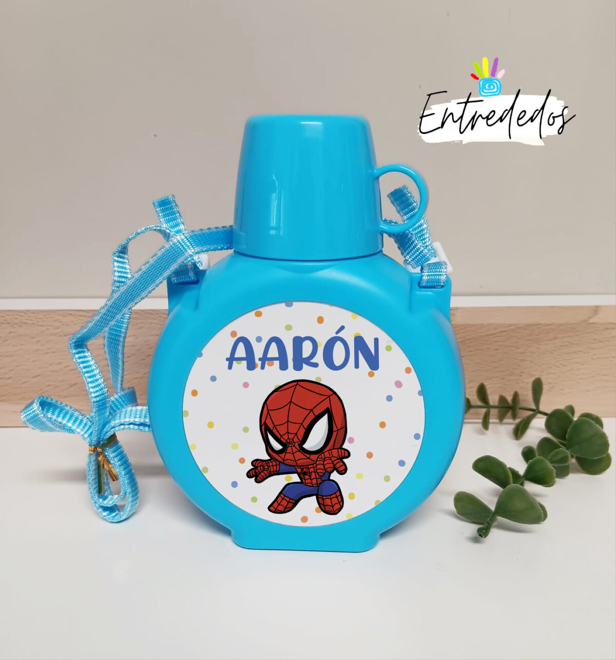 Cantimplora con vaso para niños "PERSONALIZADA" - Imagen 1