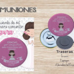 Chapa Espejo o Imán – Muñeca de Comunión Niña 