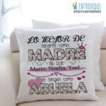 Cojín Personalizado: Un Detalle para Mamá (🚚 Incl.)